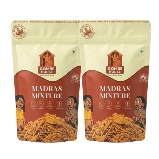 Gombe House Madras Mixture 120g Each (Pack of 2, 240g Total)