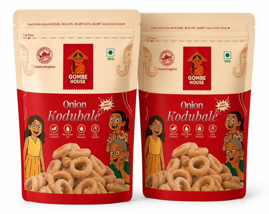 Gombe House Onion Kodubale 120g Each (Pack of 2, 240g Total)